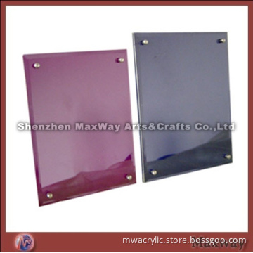 Colored Slatwall Acrylic Picture Frame